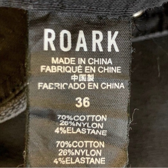 Roark Men's Layover Slim Straight Fit Drawstring Closure W/ Zipper Fly - Picture 8 of 11